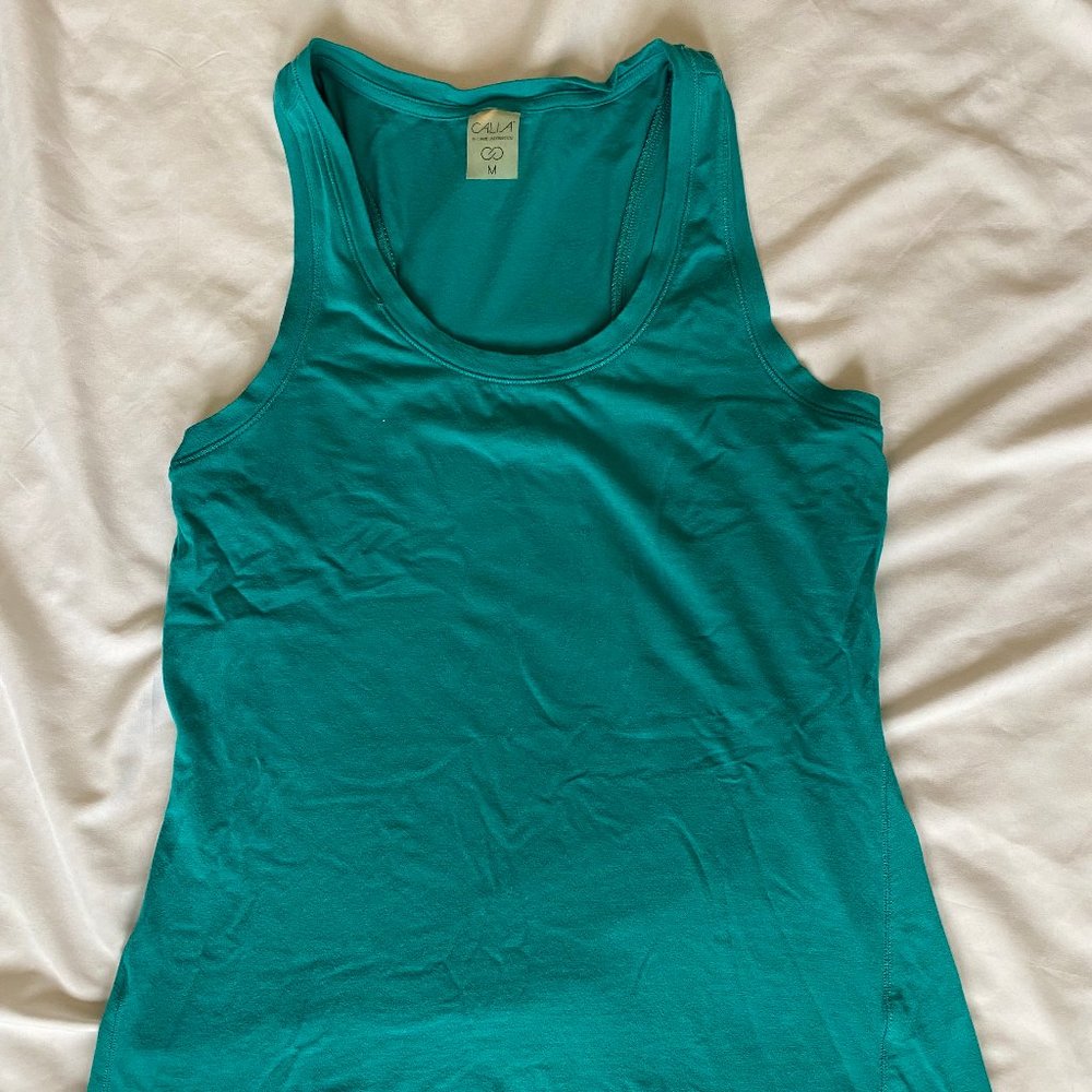Calia teal tank top